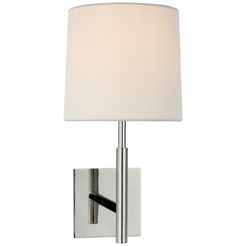 Visual Comfort Signature Collection Barbara Barry Clarion Library Sconce in Nickel by Visual Comfort Signature BBL2170PNL