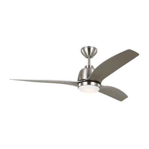 Visual Comfort Fan Collection Avila 54-Inch Fan in Brushed Steel by Visual Comfort & Co Fans 3AVLR54BSD