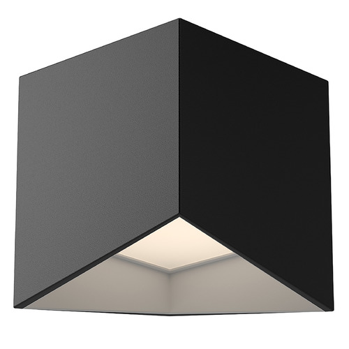 Cubix Black & White LED Flush Mount by Kuzco Lighting