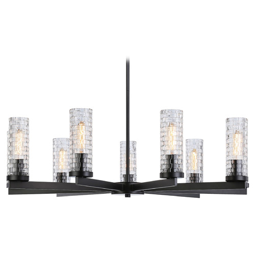 Matteo Lighting Weaver Black Chandelier