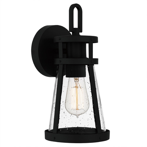 Quoizel Lighting Barber Matte Black Outdoor Wall Light by Quoizel Lighting BAB8406MBK