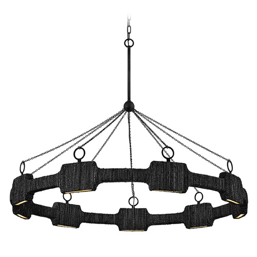 Raffi Carbon Black LED Chandelier by Hinkley Lighting