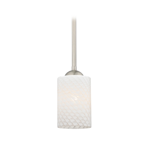 Mini-Pendant Light with Cylinder Art Glass