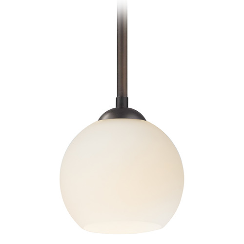 Design Classics Lighting Gala Mini Pendant in Neuvelle Bronze by Design Classics Lighting 581-220 G1832-WH