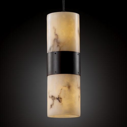 Justice Design Group Justice Design Group Lumenaria Collection Mini-Pendant Light FAL-8759-10-DBRZ