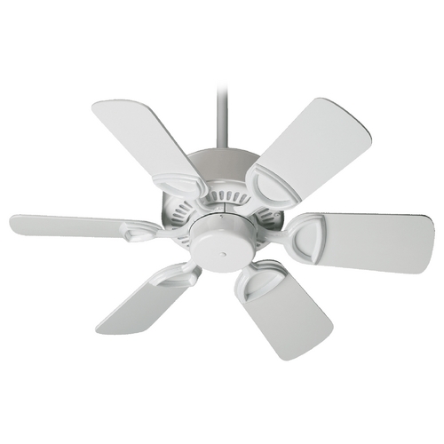 Quorum Lighting Estate White Ceiling Fan Without Light by Quorum Lighting 43306-6