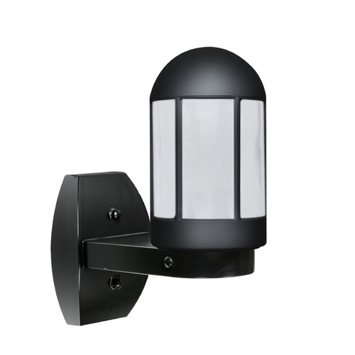 Frosted Glass Outdoor Wall Light Black Costaluz by Besa Lighting