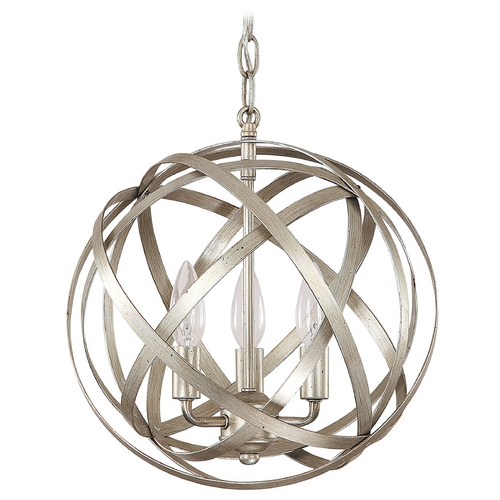 Capital Lighting Axis 3-Light Orb Pendant in Winter Gold by Capital Lighting 4233WG