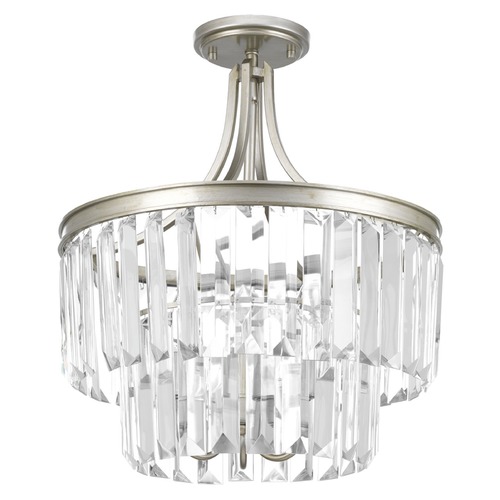 Glimmer Silver Ridge Semi-Flush Mount by Progress Lighting