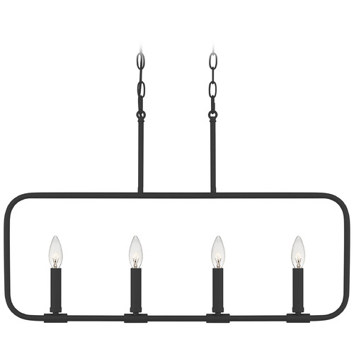 Quoizel Lighting Abner 32-Inch Linear Pendant in Earth Black by Quoizel Lighting ABR432MBK