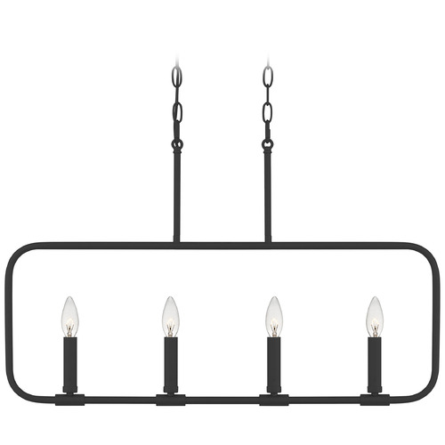 Abner 32-Inch Linear Pendant in Earth Black by Quoizel Lighting