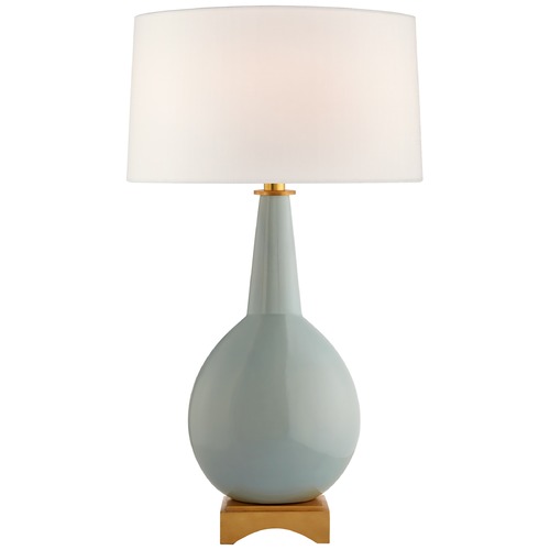 Visual Comfort Signature Collection Julie Neill Antoine Table Lamp in Pale Blue by Visual Comfort Signature JN3605PLBL