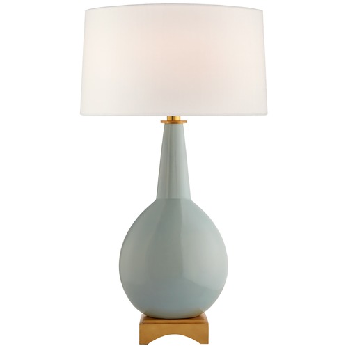 Julie Neill Antoine Table Lamp in Pale Blue by Visual Comfort Signature