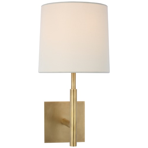 Visual Comfort Signature Collection Barbara Barry Clarion Library Sconce in Brass by Visual Comfort Signature BBL2170SBL