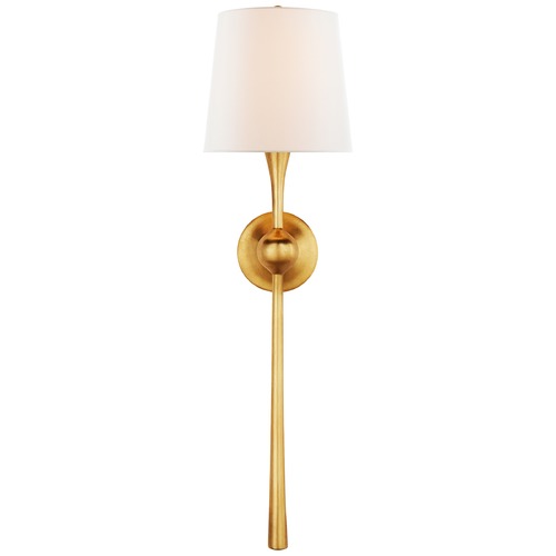 Visual Comfort Signature Collection Aerin Dover Large Tail Sconce in Gild by Visual Comfort Signature ARN2302GL