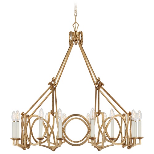 Visual Comfort Signature Collection Niermann Weeks Brittany Chandelier in Venetian Gold by Visual Comfort Signature NW5011VG