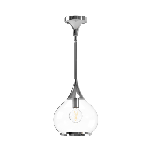 Alora Lighting Alora Lighting Hazel Chrome Pendant Light with Bowl / Dome Shade PD524110CHCL