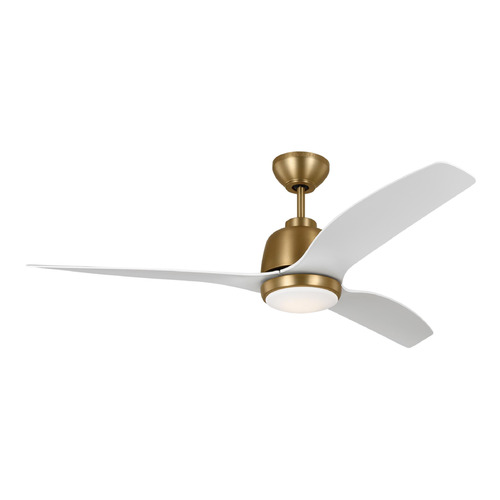 Avila 54-Inch Fan in Satin Brass by Visual Comfort & Co Fans