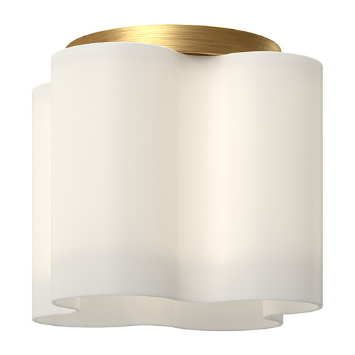 Clover Brushed Gold LED Flush Mount by Kuzco Lighting