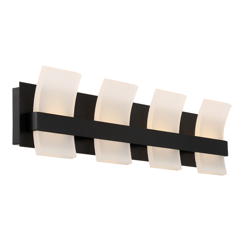 Eurofase Lighting Cambridge 4-Light LED Vanity Light in Matte Black by Eurofase Lighting 35656-023