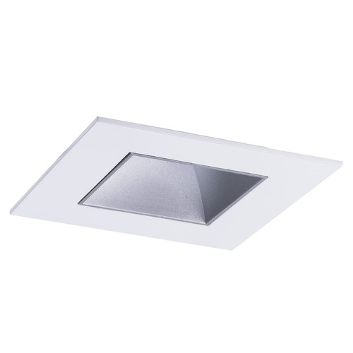 WAC Lighting 4-Inch FQ Downlights Haze & White LED Recessed Trim by WAC Lighting R4FSDT-935-HZWT