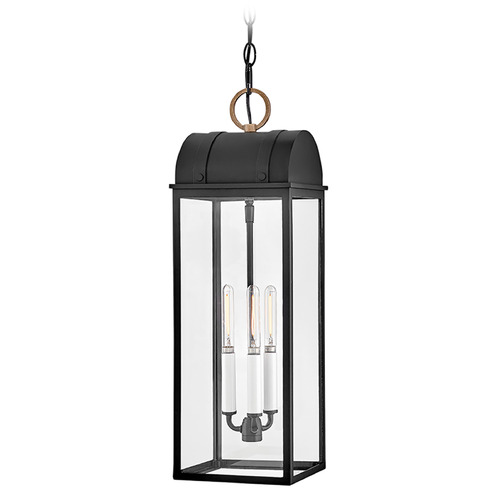 Hinkley Campbell Black & Burnished Bronze LED Outdoor Hanging Light by Hinkley Lighting 10662BK-BU