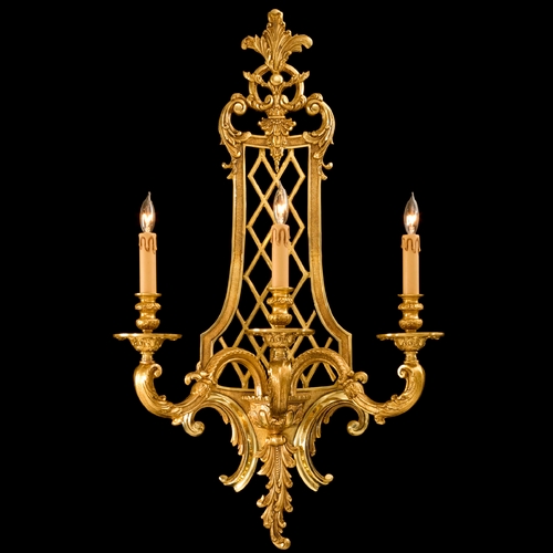 Sconce Wall Light in French Gold by Metropolitan Lighting