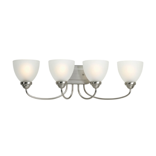 Progress Lighting Heart Bathroom Light in Brushed Nickel by Progress Lighting P2928-09