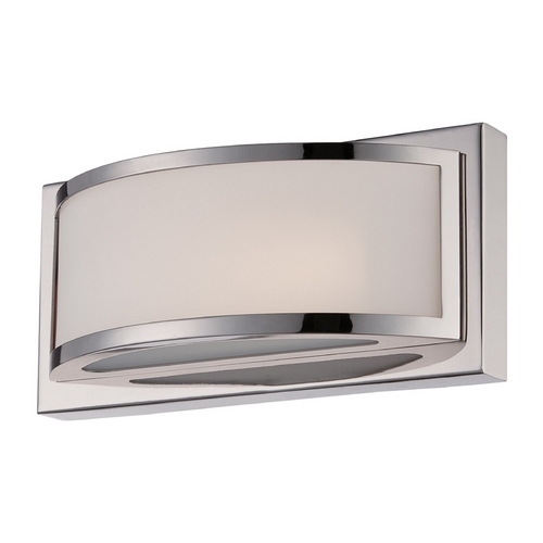 Modern LED Sconce Wall Light in Polished Nickel by Nuvo Lighting