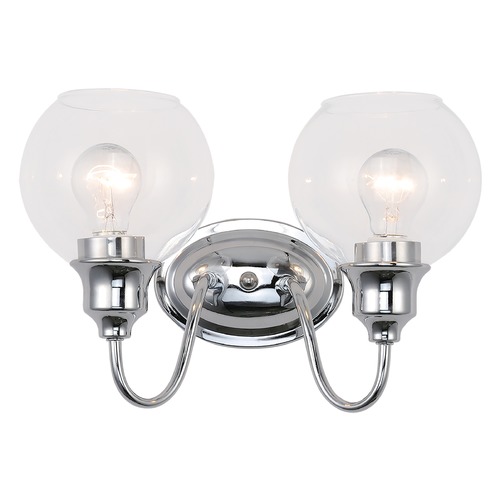 Maxim Lighting Ballord Polished Chrome Bathroom Light by Maxim Lighting 1112CLPC
