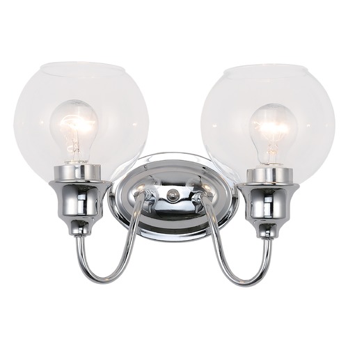 Maxim Lighting Ballord Polished Chrome Bathroom Light by Maxim Lighting 1112CLPC