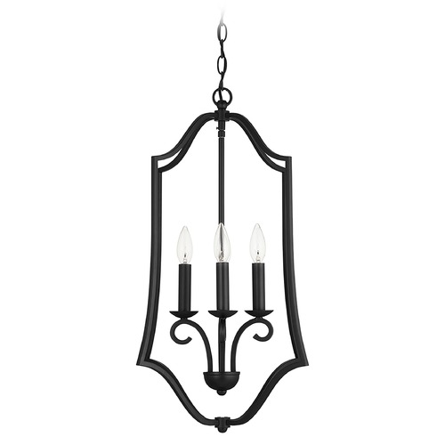 HomePlace by Capital Lighting HomePlace Cameron Matte Black 4-Light Pendant Light with 539541MB
