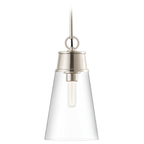 Z-Lite Wentworth Polished Nickel Mini Pendant by Z-Lite 2300P8-PN