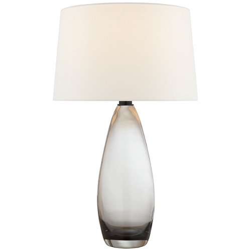 Visual Comfort Signature Collection Chapman & Myers Myla Tall Table Lamp in Smoked Glass by Visual Comfort Signature CHA3420SMGL