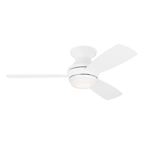 Ikon 44-Inch 3CCT LED Fan in Matte White by Visual Comfort & Co Fans