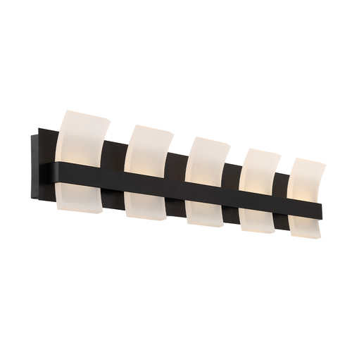Eurofase Lighting Cambridge 5-Light LED Vanity Light in Matte Black by Eurofase Lighting 35657-025