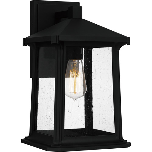 Quoizel Lighting Satterfield Matte Black Outdoor Wall Light by Quoizel Lighting SAT8409MBK