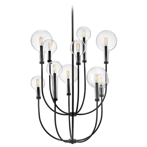 Hinkley Alchemy Black LED Chandelier by Hinkley Lighting 30527BK