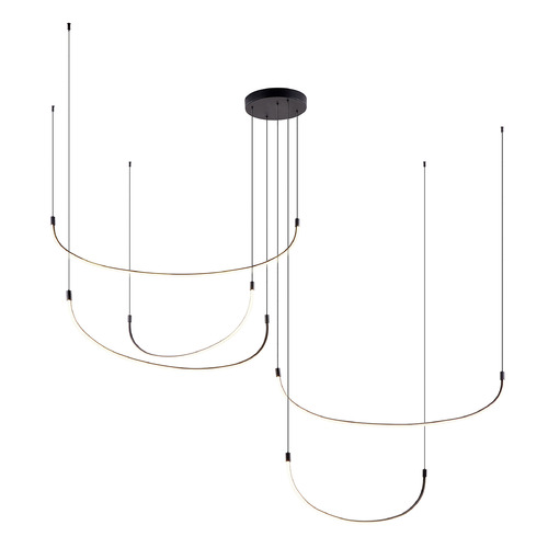 Kuzco Lighting Kuzco Lighting Talis Black LED Multi-Light Pendant MP89590-BK-UNV