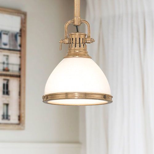Randolph Pendant in Aged Brass by Hudson Valley Lighting