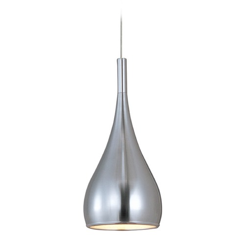 ET2 Lighting Teardrop Mini Pendant in Satin Nickel by ET2 Lighting E24055-SN