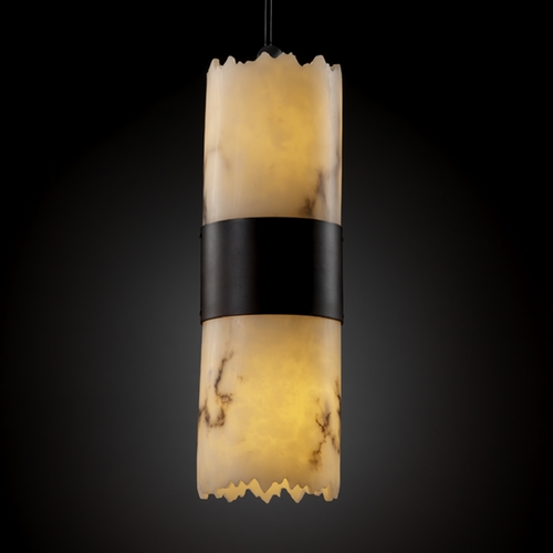 Justice Design Group Justice Design Group Lumenaria Collection Mini-Pendant Light FAL-8759-12-DBRZ