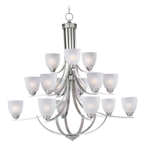 Maxim Lighting Axis Satin Nickel Chandelier by Maxim Lighting 11228FTSN