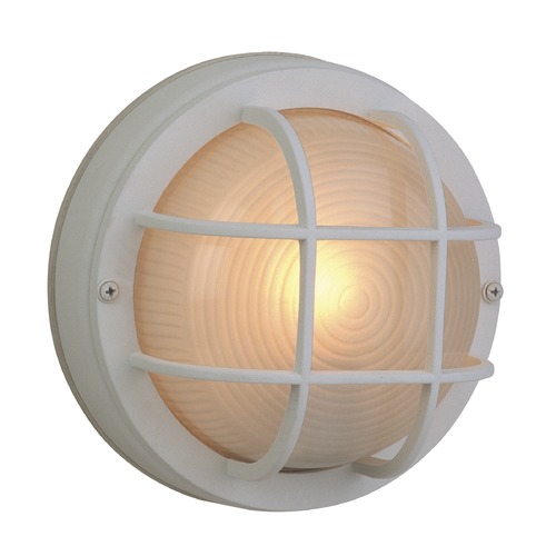 Bulkhead Matte White Flush Mount by Craftmade Lighting