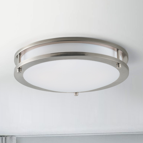 Maxim Lighting Linear LED Satin Nickel LED Flush Mount by Maxim Lighting 55542WTSN