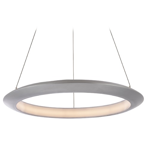 Modern Forms by WAC Lighting the Ring Brushed Aluminum LED Pendant by Modern Forms PD-55024-27-AL