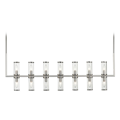 Revolve 47.25-Inch Linear Chandelier in Polished Nickel by Alora Lighting