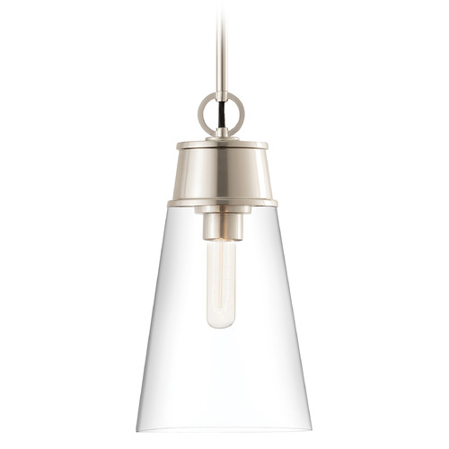 Z-Lite Wentworth Brushed Nickel Mini Pendant by Z-Lite 2300P8-BN