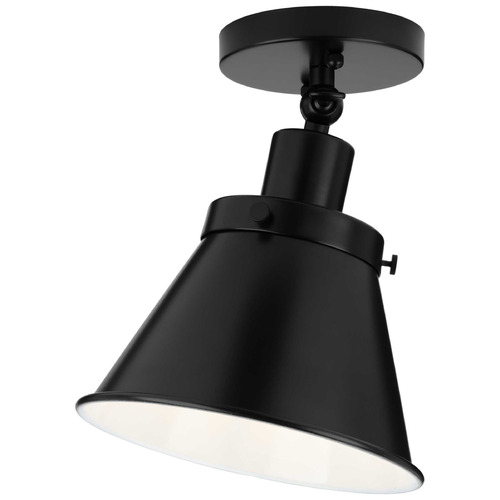 Progress Lighting Hinton Matte Black Flushmount Light