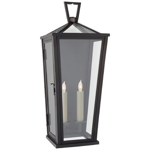 E.F. Chapman Darlana Medium Tall Lantern in Bronze by Visual Comfort Signature